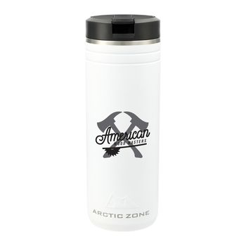 Arctic Zone&reg; 24 oz Insulated Tumbler with Powder-Coated Finish and a Carrying Handle and Flip-Up Straw