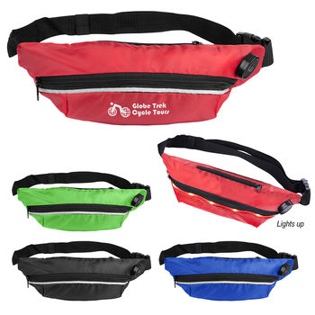 14" x 6.5" Fanny Pack with 3-Light Up Modes Keeps Everyone Safe at Night - SPECIALTY