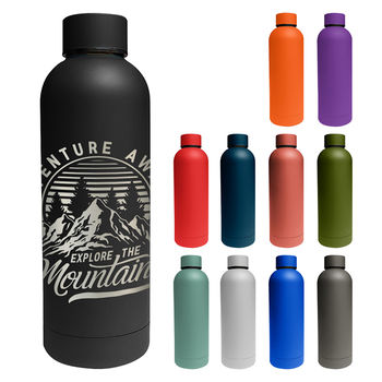 17 oz Stainless Steel Vacuum Insulated Bottle - Full-Wrap Laser 