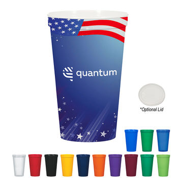 22 oz Stadium Cup with Full-Color Wrap Printing