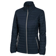Charles River® Ladies'  Quilted Cold-Weather Jacket is Packable and Super-Warm but Comfortably Lightweight - Made from REcycled Water Bottles