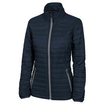 Charles River&reg; Ladies'  Quilted Cold-Weather Jacket is Packable and Super-Warm but Comfortably Lightweight - Made from REcycled Water Bottles