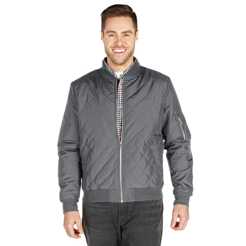 Charles River&reg; Men’s Stylish Quilted Flight Jacket with Zippered Sleeve Pocket