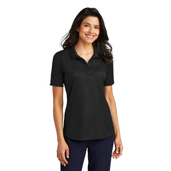 Ladies' Fine Pique Cotton/Poly Moisture-Wicking Polo