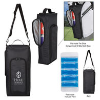 On-The-Course 9-Can Cooler Fits Inside the Side Compartment of Most Golf Bags