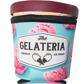 Neoprene Ice Cream Pint Coolie Full-color Printing