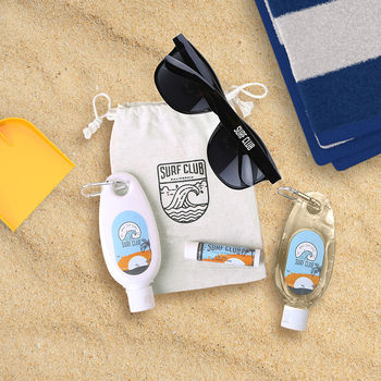 Mini Summer Kit with Sunscreen, Aloe, Lip Moisturizer and Sunglasses