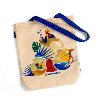 13.4" x 15.75" Recycled Canvas Tote with Full-Color Printing