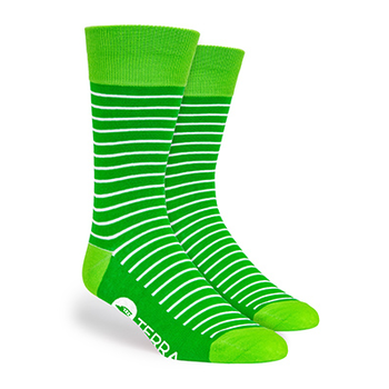 Semi-Custom Socks, Low Minimum Order - Single Stripe