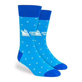 Semi-Custom Socks, Low Minimum Order - Small Polka Dots