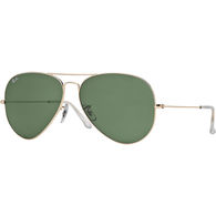 Ray-Ban® Aviator Sunglasses: Gold/Green