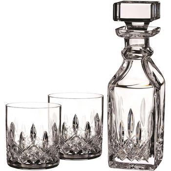 *NEW* Waterford&reg; Lismore Connoisseur 5oz Tumbler Pair & 15.5oz Square Decanter