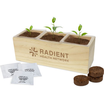 Triple Planter Grow Kit with Choice of 15+ Seed Options