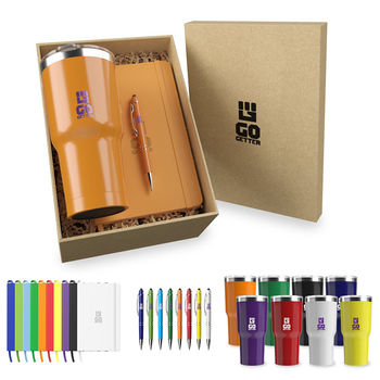 “Show Your Colors” Mix & Match Kit with Tumbler, Journal, & Stylus Pen is Great for HR New Hire Kits