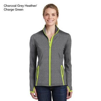 Ladies' Moisture-Wicking EXTRA Stretchy Fitness Full-Zip Jacket - GOOD