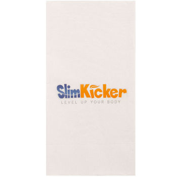 3-Ply White Dinner Napkin with Full-Color Digital Print