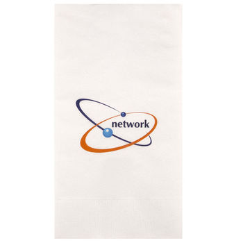 3-Ply White Hand Towel with Full-Color Digital Print