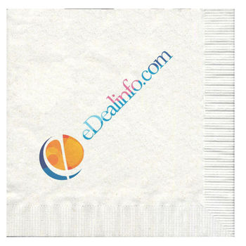 3-Ply White Luncheon Napkin with Full-Color Digital Print