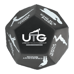 12-Sided Yoga Dice with Different Yoga Poses