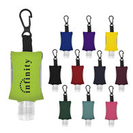 1 oz Lightly Scented Hand Sanitizer in Neoprene Case with Clip - 62% Alcohol - BEST