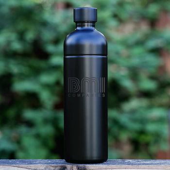 1l Single Wall Stainless Steel Bottle , 75% Recycled, Carbon-Neutral, Second Life Packaging Transforms Into a Audio Amplifier Reducing Landfill Waste - Low Minimums