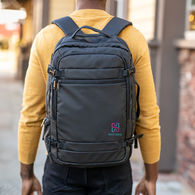 *New* 22l Backpack , 66% Recycled, Carbon-Neutral, Second Life Packaging Transforms Into a Luggage Tag Reducing Landfill Waste - Low Minimums