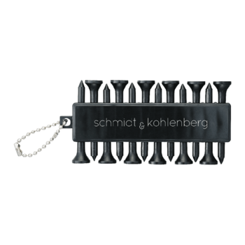 Golf-Bag Attachable Tees and Ball Markers