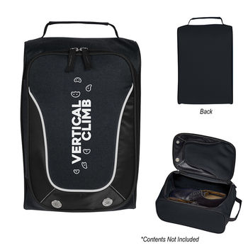 Vented Golf Shoe Bag with Double Zippered Main Compartment