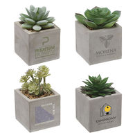 Potted Mini Faux Succulent