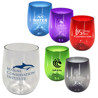 12 oz Stemless Wine Glass is Made from Recycled Ocean Bound Plastic