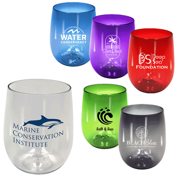 12 oz Stemless Wine Glass is Made from Recycled Ocean Bound Plastic