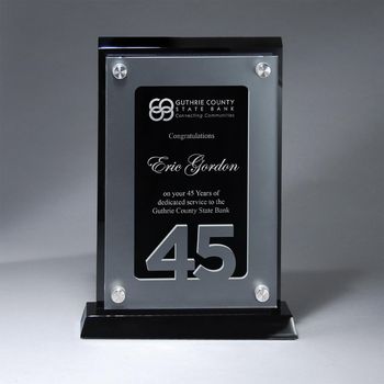 Anniversary Achievement Award with Years of Service Numbers
