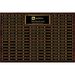 144-Plate Scroll Border Plaque, Dark Walnut Finish,  Easy Perpetual Plate Ordering