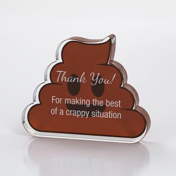 *NEW* Poop Emoji Acrylic Award