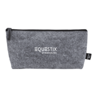 9 x 5 Zippered Accessory Pouch Made from Recycled Felt Fabric - 1% of Sales Donated to Eco Nonprofits