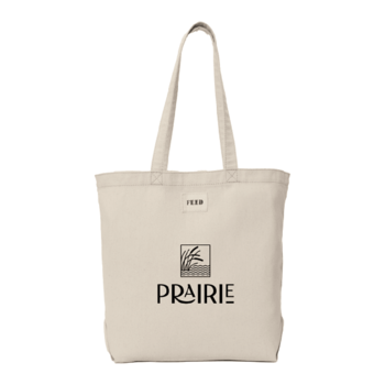*NEW* 17” x 14” 8 oz. Organic Cotton Shopper Tote – Through FEED® Your Purchase Provides 5 School Meals to Kids Around the World - 1% of Sales Donated to Eco Nonprofits