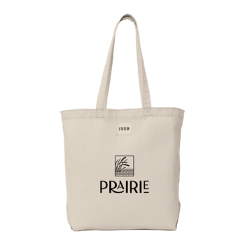 17” x 14” 8 oz. Organic Cotton Shopper Tote – Through FEED® Your Purchase Provides 5 School Meals to Kids Around the World - 1% of Sales Donated to Eco Nonprofits