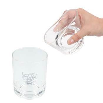 *NEW* Silipint™ Silicone 12 oz Clear Rocks Glass Will Not Break, Crack, Chip, Fade or Scratch and is Microwave, Dishwasher and Freezer-Safe