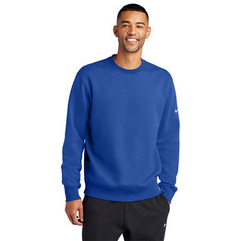 Nike&reg; Club Fleece Sleeve Swoosh Crew