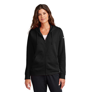 *NEW* Nike&reg; Ladies Club Fleece Sleeve Swoosh Full-Zip Hoodie