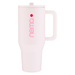 Hydrojug&reg; Traveler 40 oz Copper-Vacuum Insulated Mug with a Powder-Coated Finish, Flip-up Spout, Soft Straw and Wide Handle Fits in Cup Holders