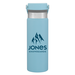 25 oz. Powder-Coated Double-Wall, Copper Vacuum-Insulated Stainless-Steel Bottle with Flexible Silicone Carrying Strap