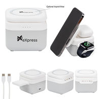 *NEW* 3-IN-1 Compact Wireless Charger for Apple Watch, Airpods, and MagSafe Compatible iPhones