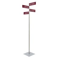 *NEW* Set of 4 Aluminum Sign Posts with a Steel Base Offers Directional Signage for Events and Larger Gatherings