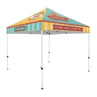 10 Economy Tent with a Full-Color Printed Canopy Comes with a Wheeled Soft Carrying Case and is Ideal For Short Term Use