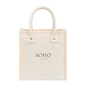 9” x 10” x 4.5” 16 Oz Structured Cotton Canvas Petite Market Street Tote is the Perfect Week to Weekend Carryall