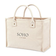 *NEW* 14 x 11 x 6 16 Oz Structured Cotton Canvas Market Street Tote is Perfect from the Office to the Market 