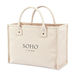 14” x 11” x 6” 16 Oz Structured Cotton Canvas Market Street Tote is Perfect from the Office to the Market 