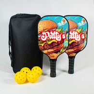 *NEW* Pickleball Setwith Fiberglass Paddles, Balls and a Carry Bag