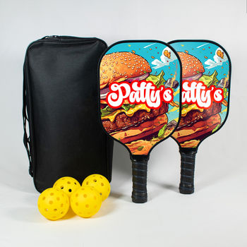 *NEW* Pickleball Set with Fiberglass Paddles, Balls and a Carry Bag